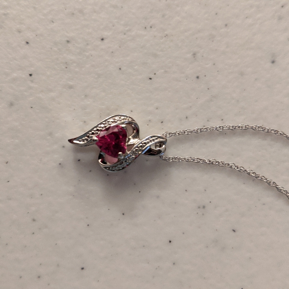 Ruby and diamond jewelry set